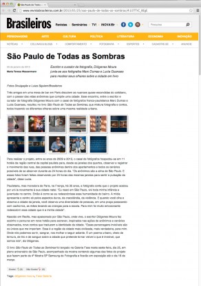 Lucia Guanaes - presse - Revista Brasileiros on line - 2013-01-25
