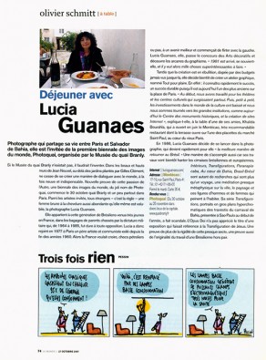 Lucia Guanaes - presse - Le Monde Deux - 2007-10-27