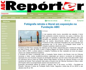 Lucia Guanaes - article - Frontières de la Mer - ABC Reporter - 2009-03