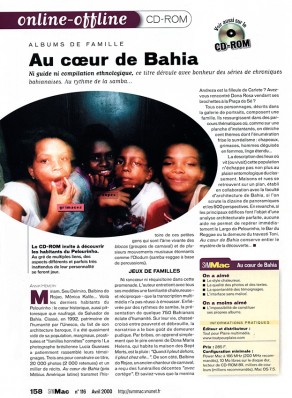 Lucia Guanaes - presse - Au coeur de Bahia - SVM Mac - 2000-04